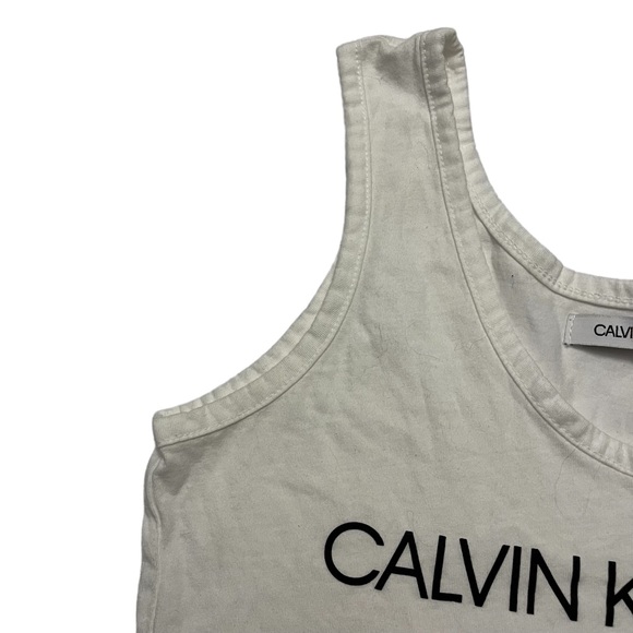Calvin Klein Tank Top White Size X-Small - Picture 3 of 5